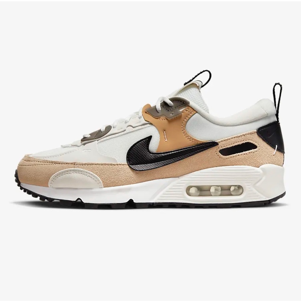 Nike Women’s Air Max Low-Top Sneakers in White and Tan
